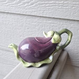 Vintage Jay Willfred x Andrea By Sadek Eggplant Crramer / Mini Teapot